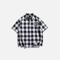 Men’s Chess Plaid Short Sleeve Shirt