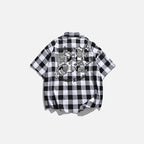 Men’s Chess Plaid Short Sleeve Shirt
