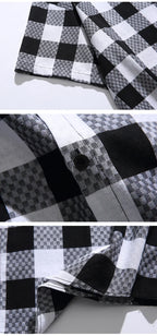Men’s Chess Plaid Short Sleeve Shirt