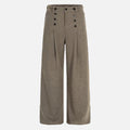 Men’s Pleated Front Wide-Leg Casual Pants