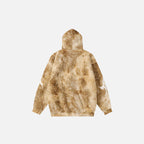 Men’s Winter Fleece Fluffy Hooded Jacket - Brown Patterned Streetwear